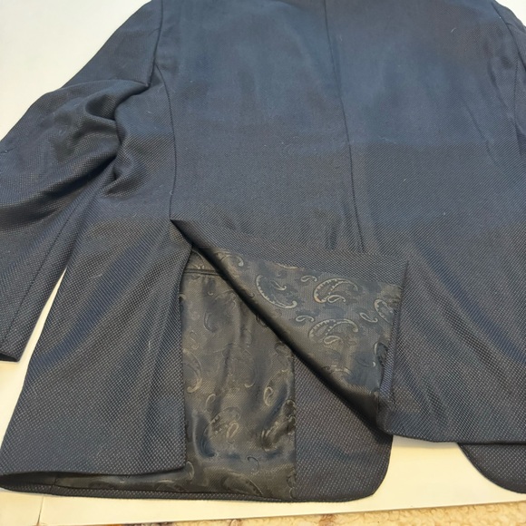 ARNOLD BRANT 100% Bamboo Blazer Suit Jacket Navy 48 Regular - Picture 5 of 9